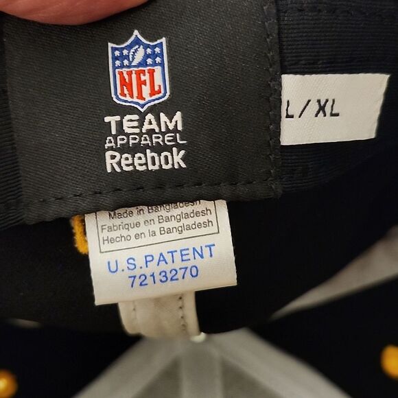 Reebok NFL Pittsburgh Steelers L/XL Stretchfit Hat … - Picture 7 of 8